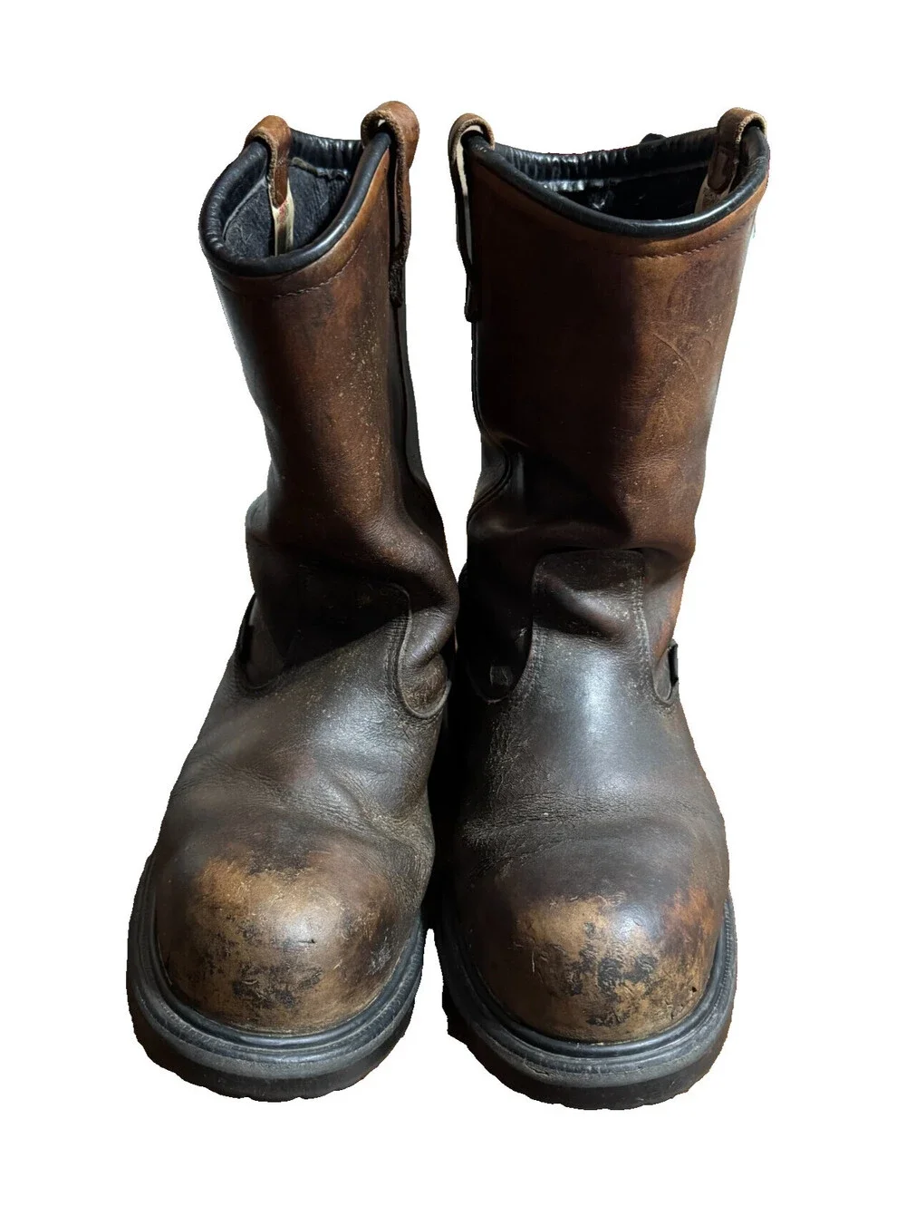 Red Wing Mens Pecos 4445 Steel Toe Boots 12 E2 Vintage USA Made 2008 Distressed